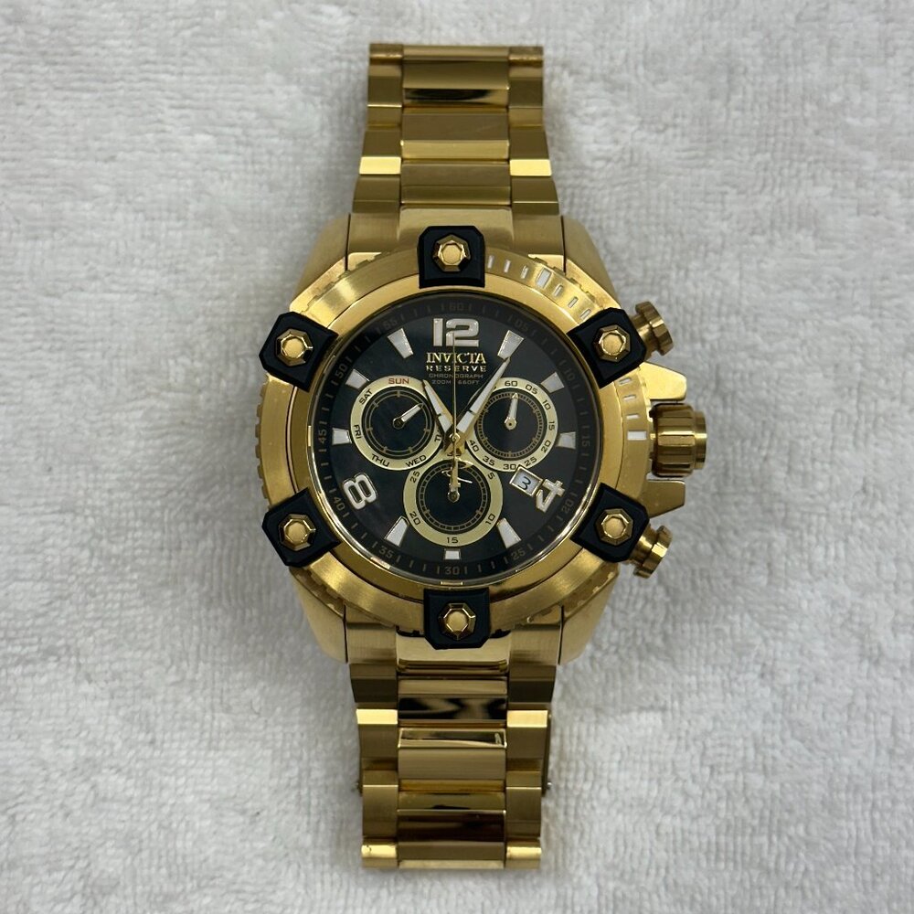 Invicta Reserve Arsenal Octane 63mm Swiss Chronograph Gold Watch